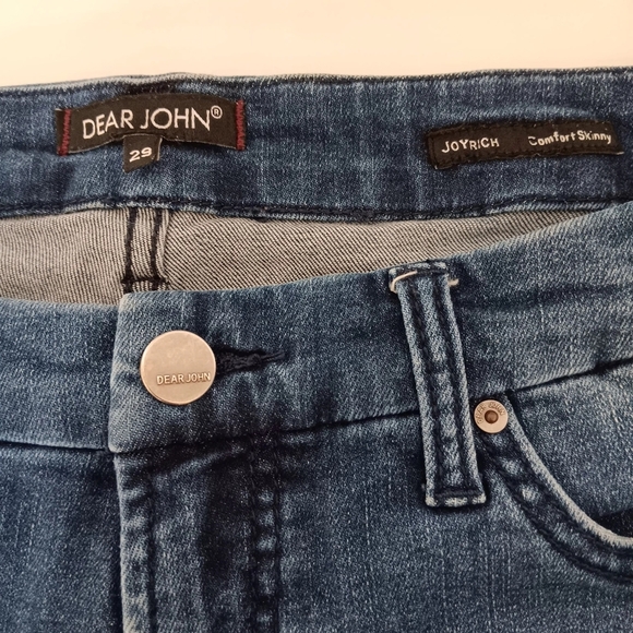Dear John jeans Joyrich Comfort skinny Mid Rise embroidery,sz 29,stretch. - Picture 6 of 16